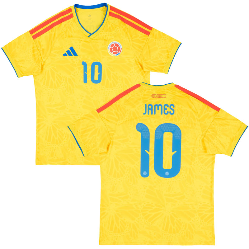 Kolumbie domácí dres MS 2026 - pánský žlutý fotbalový dres JAMES 10