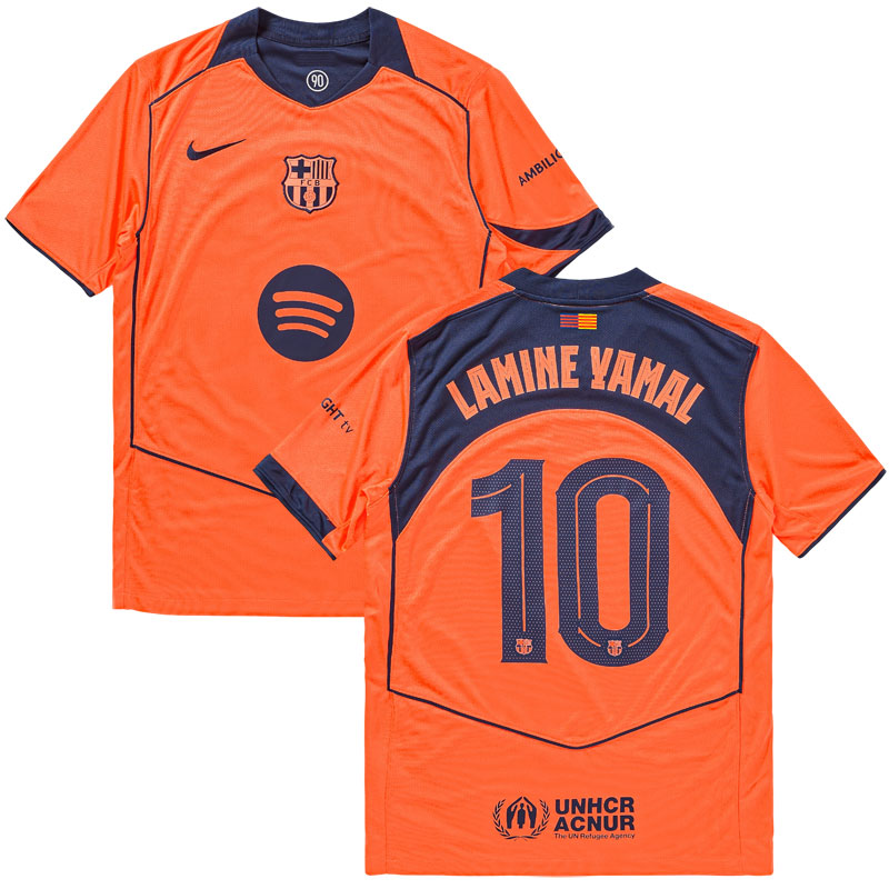 Lamine Yamal 10 Barcelona 25/26 třetí dres - nový fotbalový dres sezóny