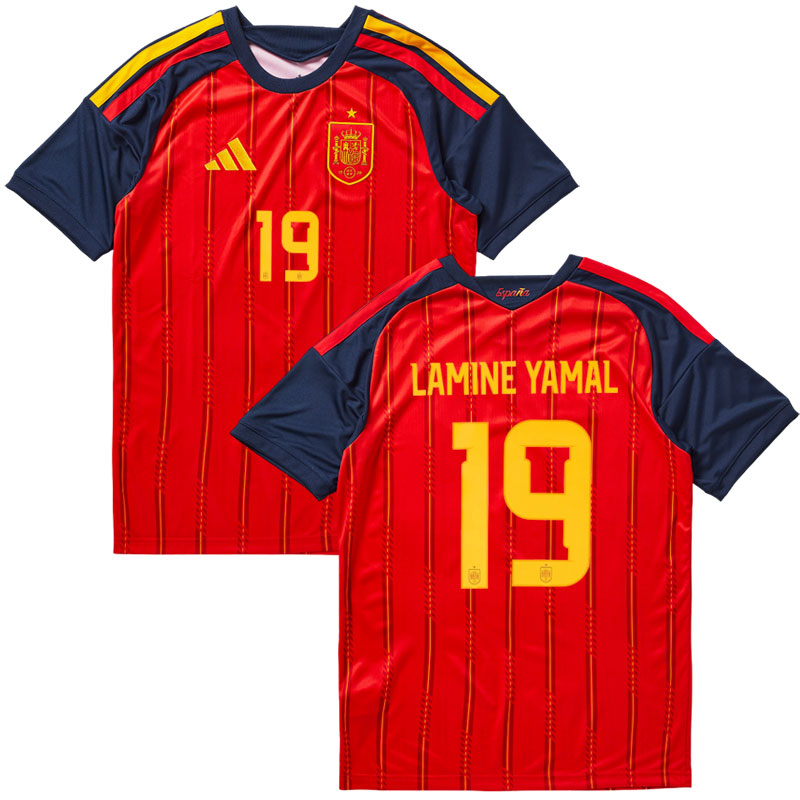 Lamine Yamal 19 Španělsko domácí dres 2026 - červený pánský fotbalový dres