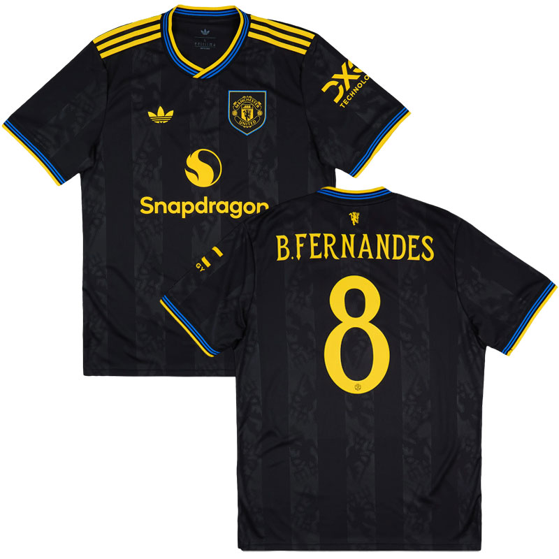 Man United 2025/26 třetí pánský dres s potiskem B. Fernandes 8