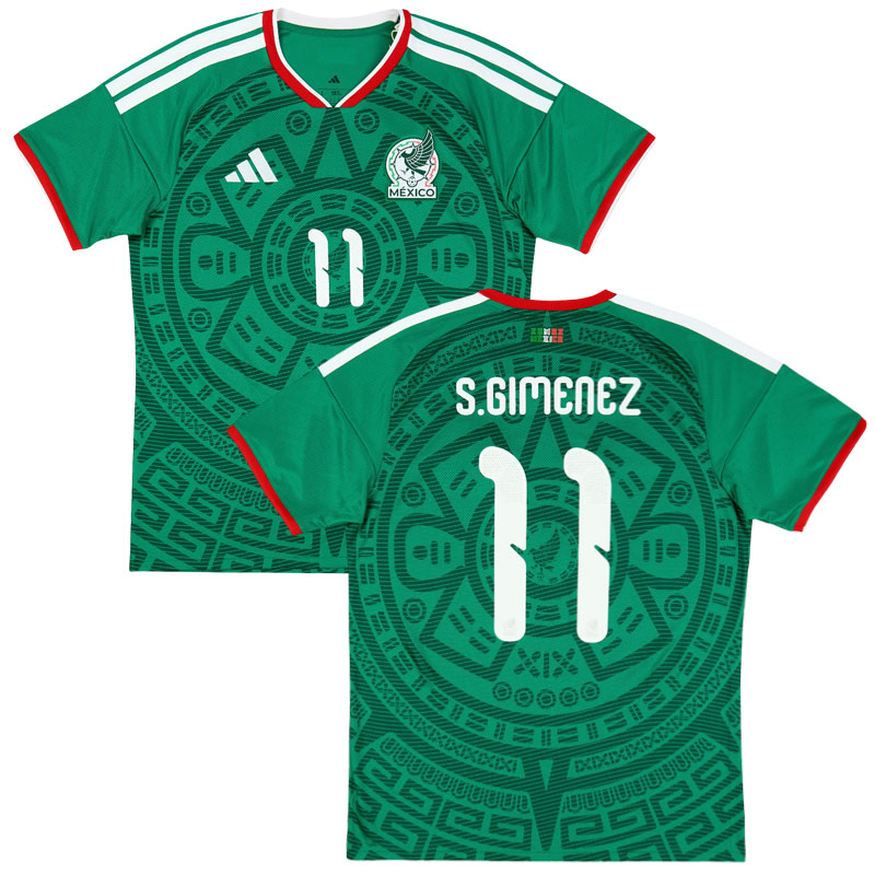 Mexiko domácí dres MS 2026 - fotbalový dres s potiskem S. Gimenez 11