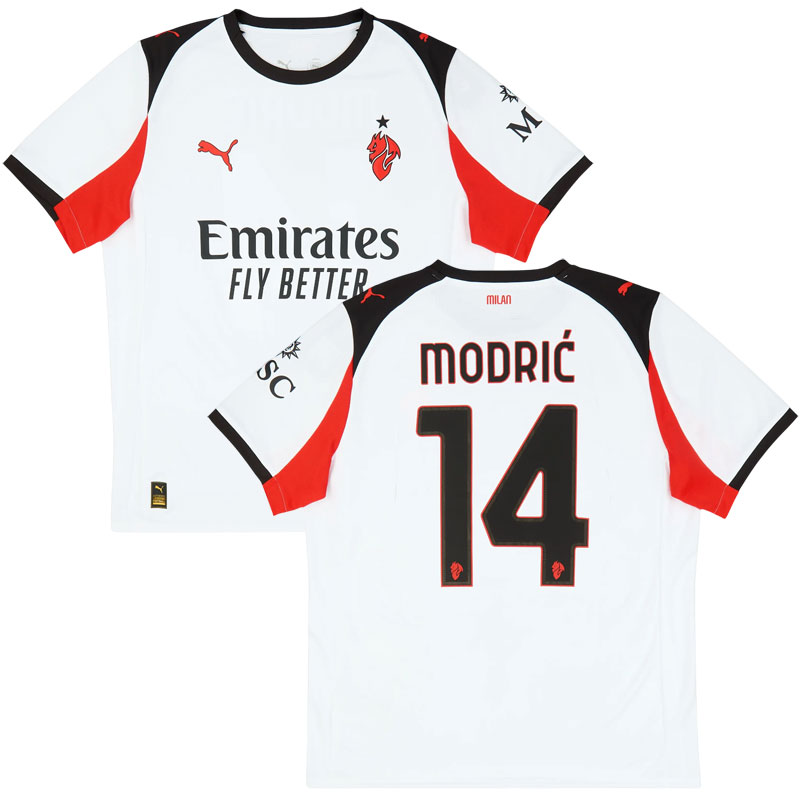 Modrić 14 AC Milan venkovní fotbalový dres 2025/26