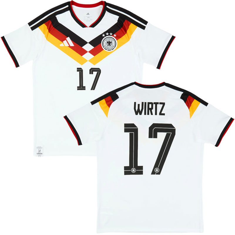 Germany 2026 domácí fotbalový dres – pánský dres Německo s potiskem Wirtz 17
