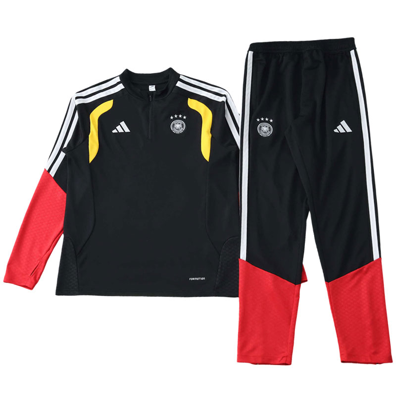 Černá Half Zip tréninková souprava Německo 2026 – fotbalový set pro MS 2026