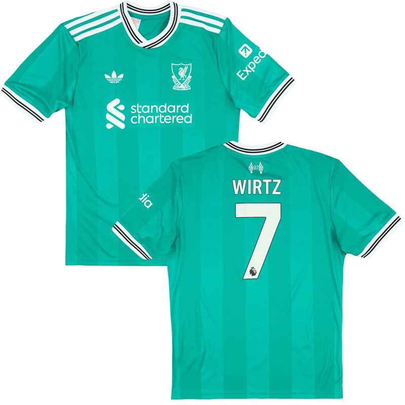 Pánský fotbalový dres Liverpool 2025/26 – třetí zelená edice Wirtz 7
