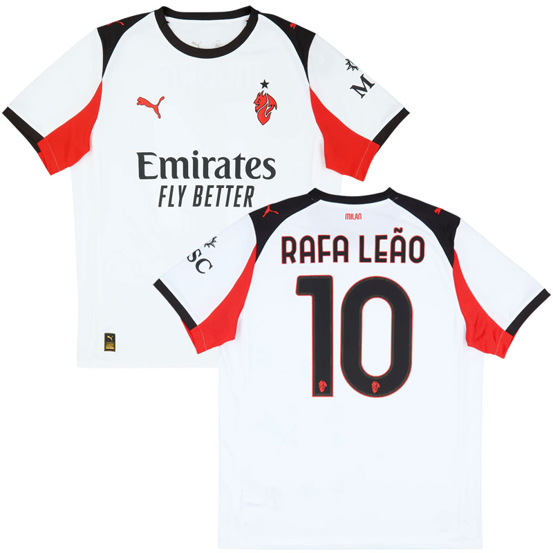 Rafa Leão 10 AC Milan 2025/26 venkovní fotbalový dres