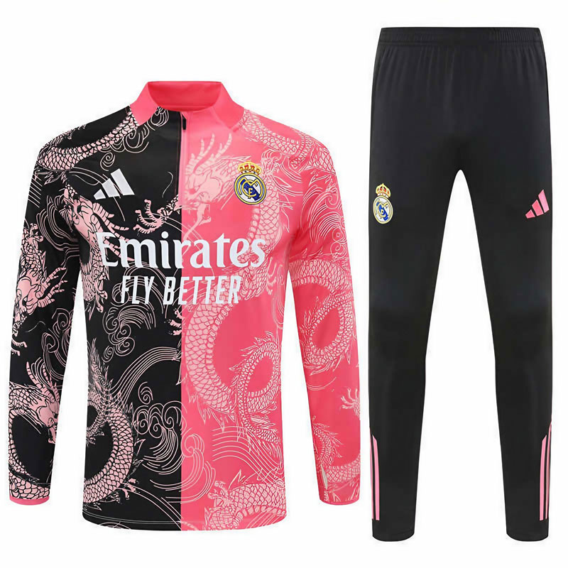 Real Madrid CF Half Zip 25/26 - výrazná dračí tréninková souprava