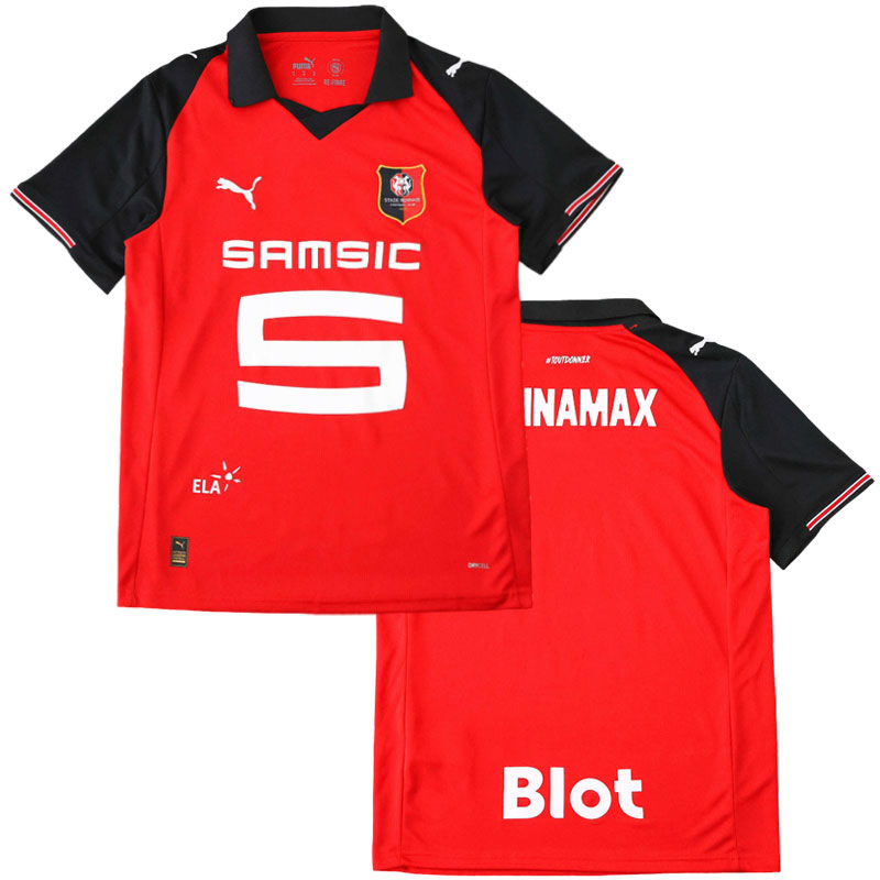 Stade Rennais domácí dres 2025/26 – červený fotbalový trikot pro muže