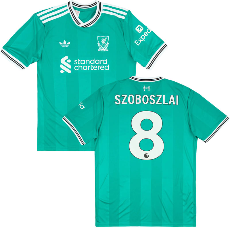 Szoboszlai 8 Liverpool FC třetí fotbalový dres 2025/26 - zelený pánský triko