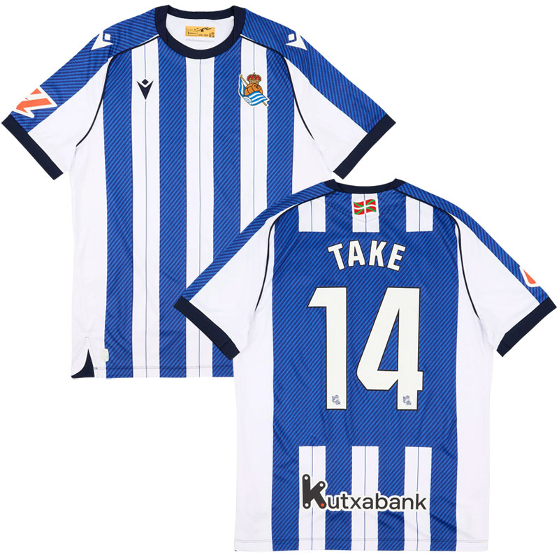 Takefusa Kubo Fotbalový dres Real Sociedad 2025/26 pro muže – TAKE 14 na zádech