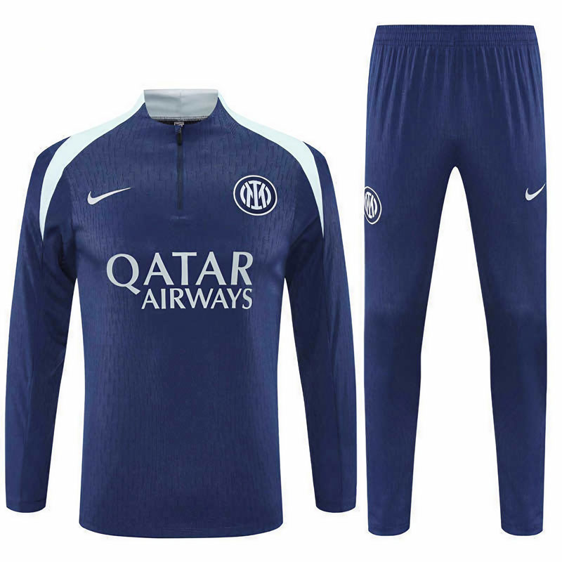 Tréninková souprava Inter Milán 25/26 - tmavě modrý half-zip set