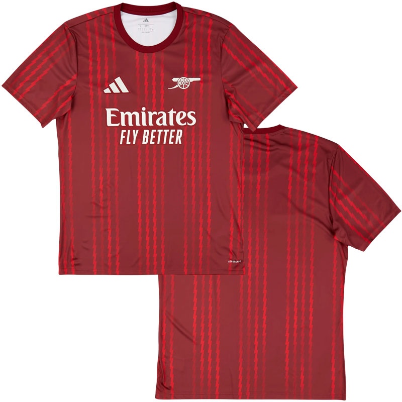 Arsenal FC pre-match tréninkové tričko 2025/26 - červené