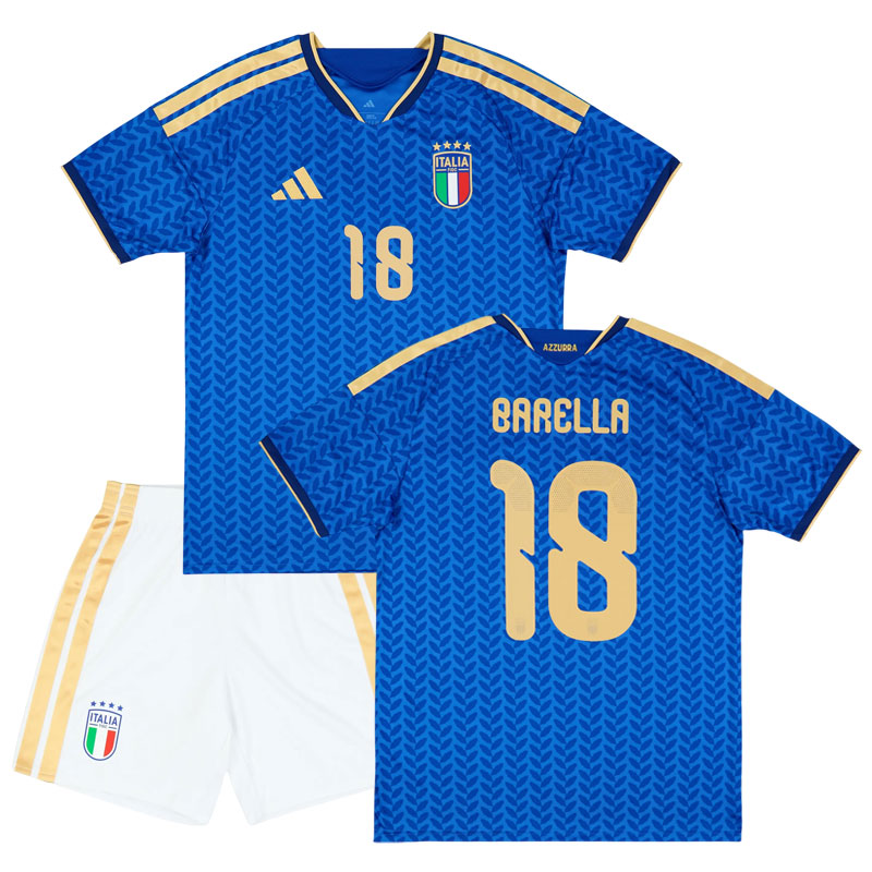 Barella 18 Itálie 2026/27 domácí fotbalový dres pro děti