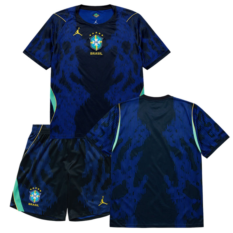 Brazílie 2026 dětský venkovní dres – fotbalový komplet triko + šortky