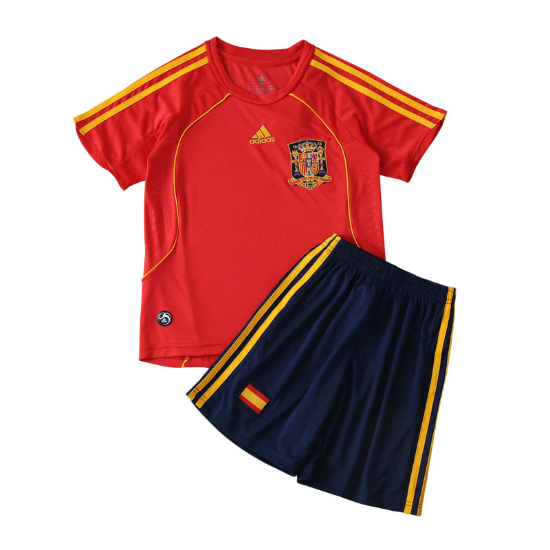Dětský fotbalový dres Španělsko 2008 – domácí retro sada