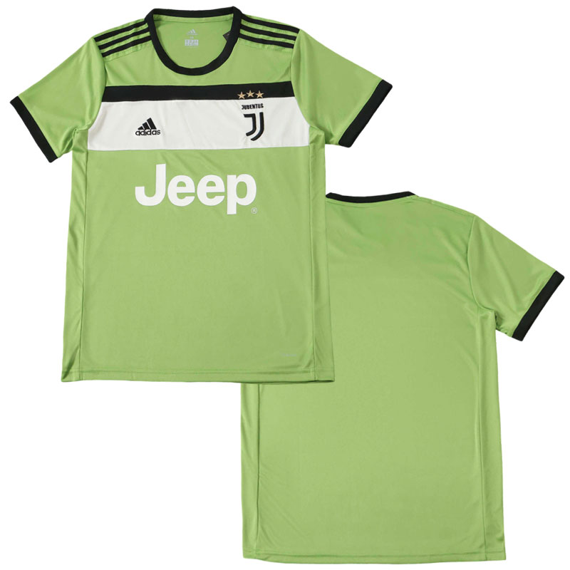 Juventus 2017/18 retro třetí dres – zelený fotbalový dres pro muže
