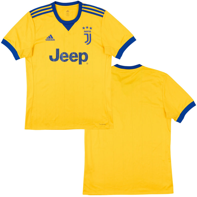Retro dres Juventus 17/18 venkovní – žlutý fotbalový dres pro muže