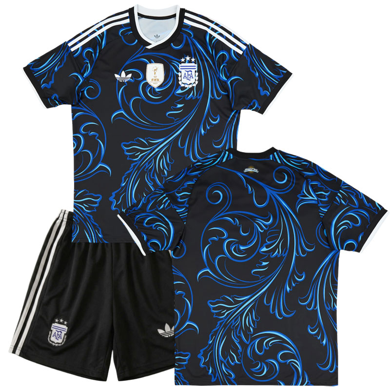 Argentina 2026 dětský venkovní dres MS – fotbalový set pro děti (dres + šortky)