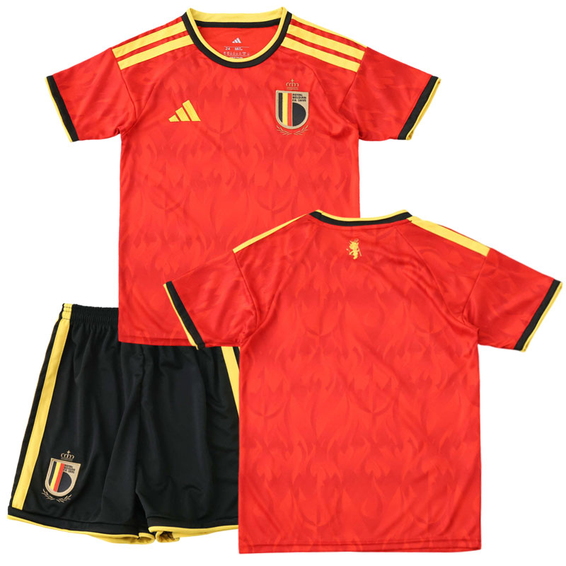 Belgie domácí dres MS 2026 pro děti – fotbalový set tričko a šortky