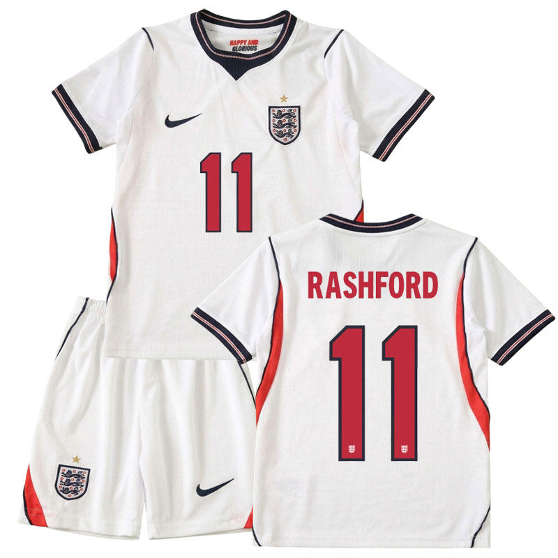 Dětský fotbalový set Anglie MS 2026 – domácí dres Rashford 11
