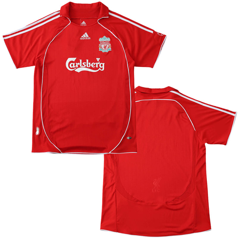 Domácí dres Liverpool FC 2006/08 s krátkým rukávem - Vintage fotbalový styl