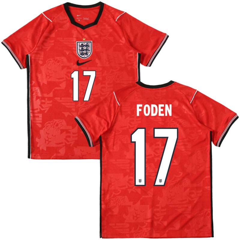 Fotbalový dres Anglie venkovní MS 2026 - Foden 17 na zádech