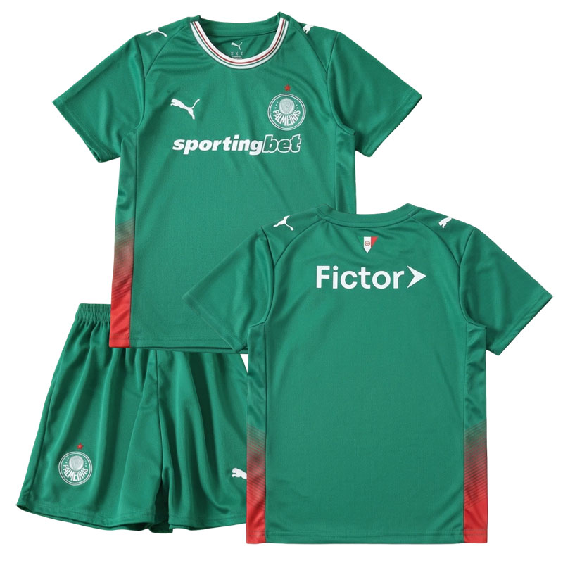Palmeiras 2026/27 domácí dětský fotbalový dres - zelený komplet
