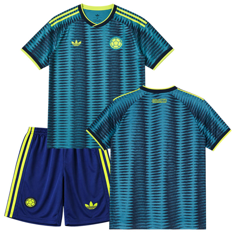 Kolumbie MS 2026 venkovní dětský dres - triko a kraťasy