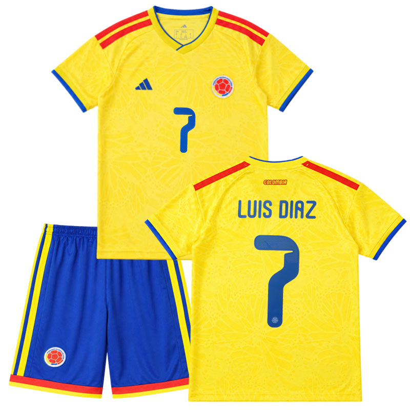 Koupit dětský dres Kolumbie 2026 Luis Diaz 7 – fotbalový set