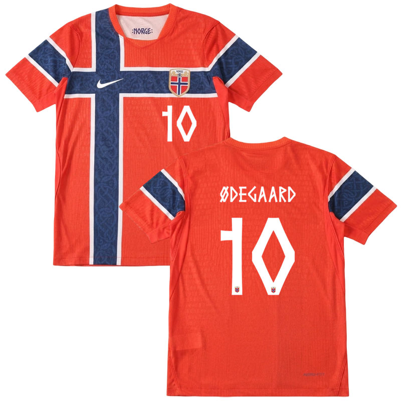 Koupit Norsko domácí dres 2026 Ødegaard 10 – pánský fotbalový dres