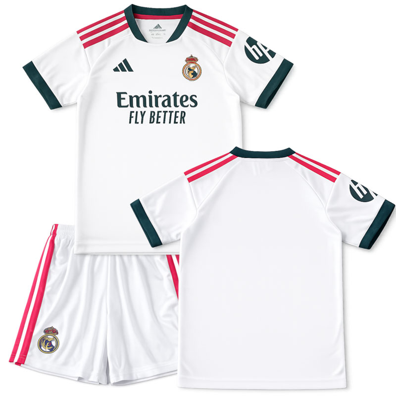 Real Madrid domácí dres pro děti 2026/27 - bílý set + kraťasy
