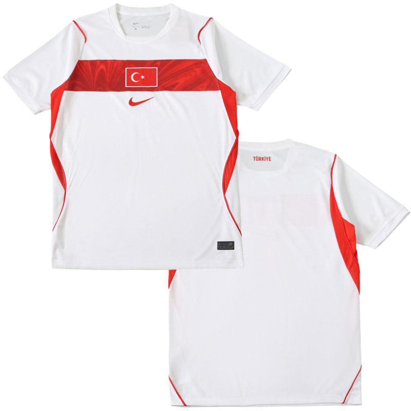 Turecko MS 2026 venkovní dres - bílý fotbalový dres pro muže