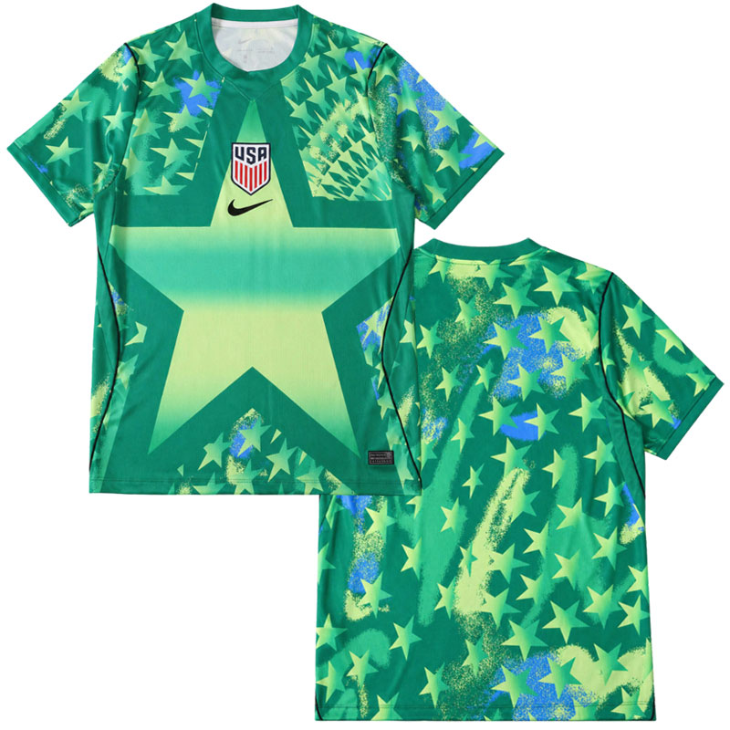 USA MS 2026 brankářský dres - zelený fotbalový dres pro muže