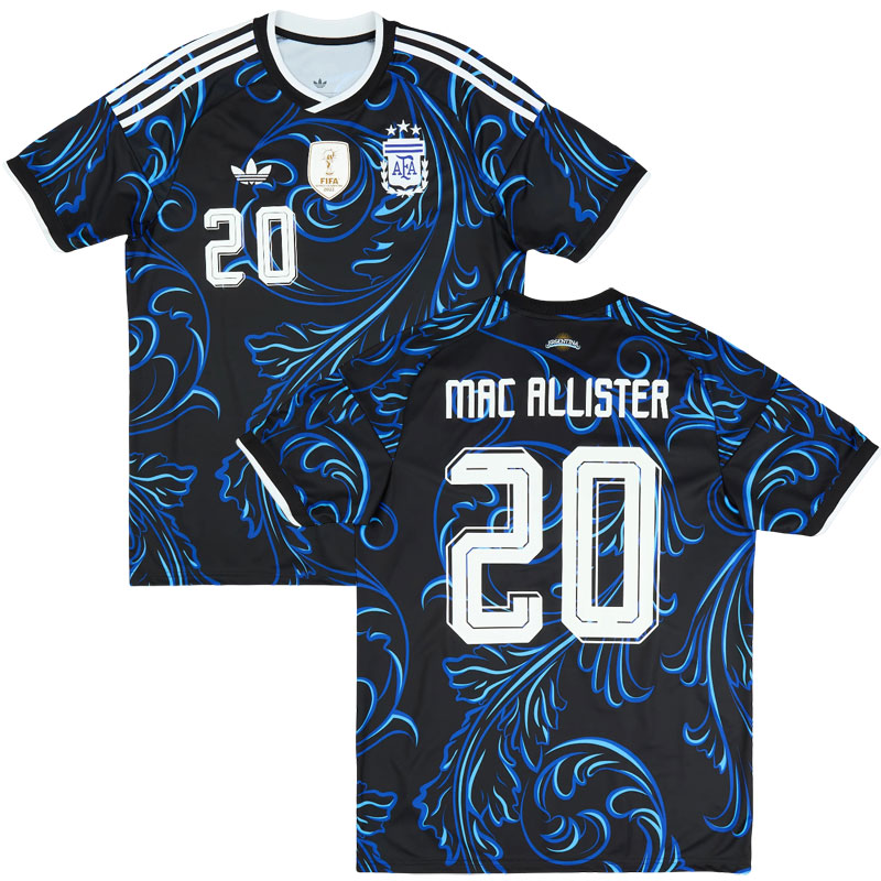Argentina Away Shirt 2026/27 Mac Allister 20 - modrý fotbalový dres pro muže