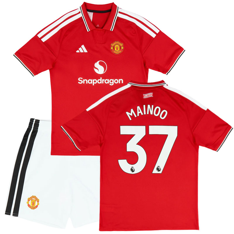 Dětský fotbalový dres Mainoo 37 Man United 2026/27 - domácí sada