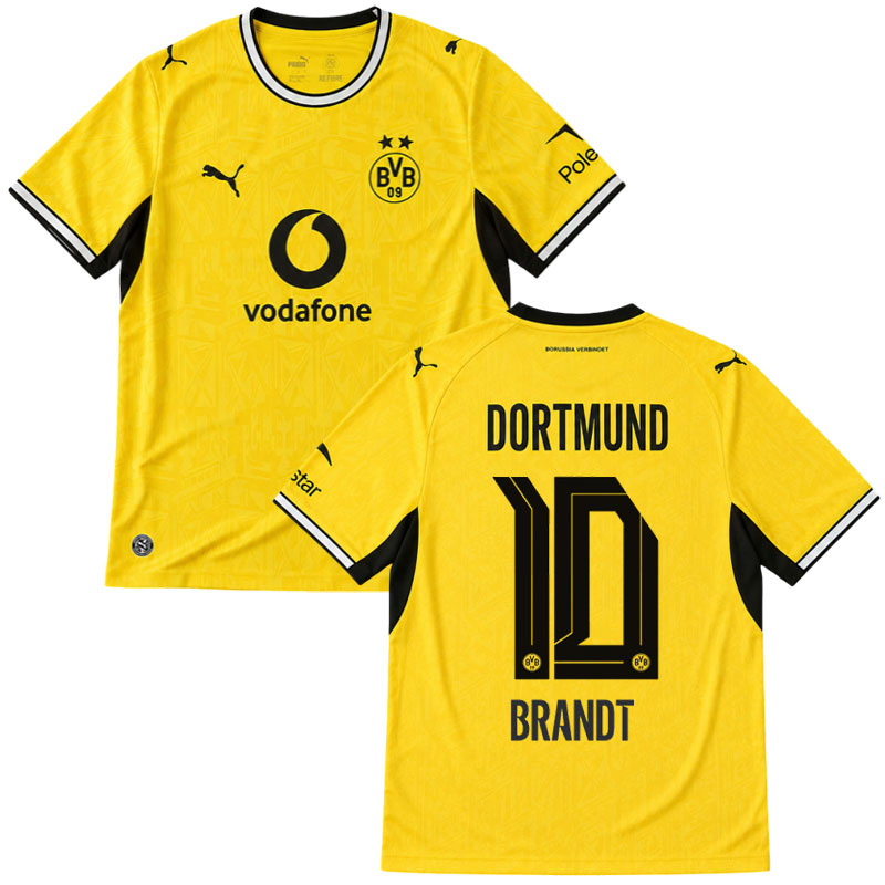 Dortmund 2026/27 domácí dres Brandt 10 - žluté pánské fotbalové tričko