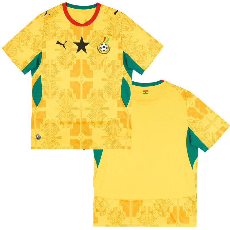 Ghana venkovní dres 2026/27 - žlutý pánský fotbalový dres krátký rukáv