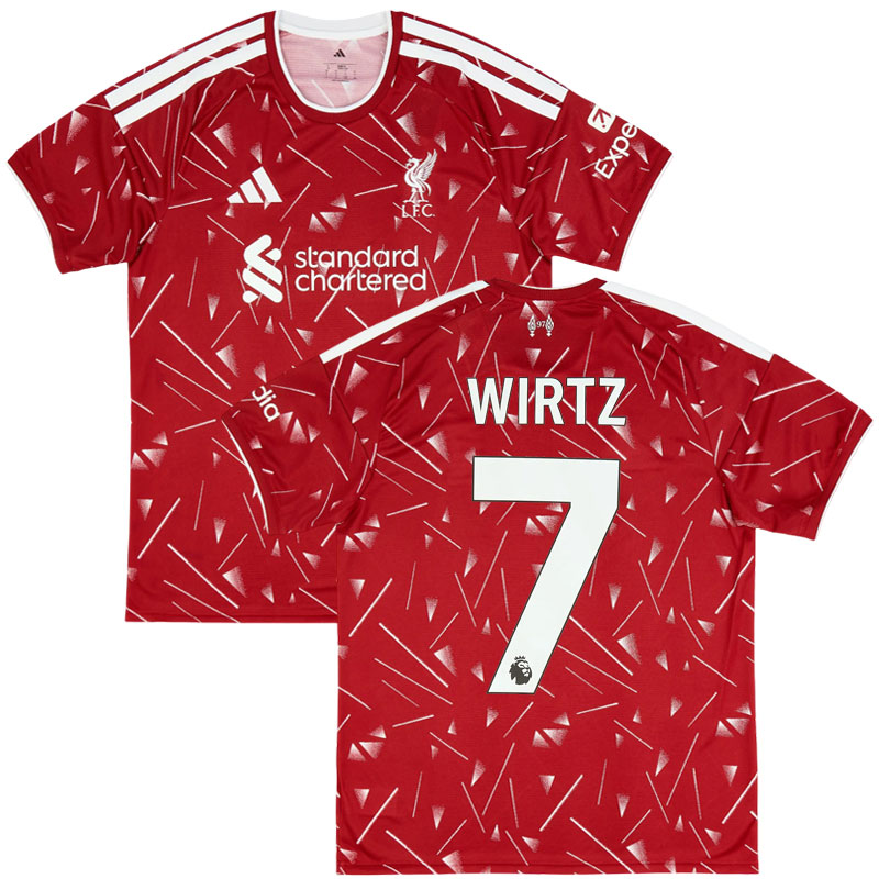 Liverpool FC 2026/27 domácí dres Wirtz 7 - červený fotbalový dres pro muže