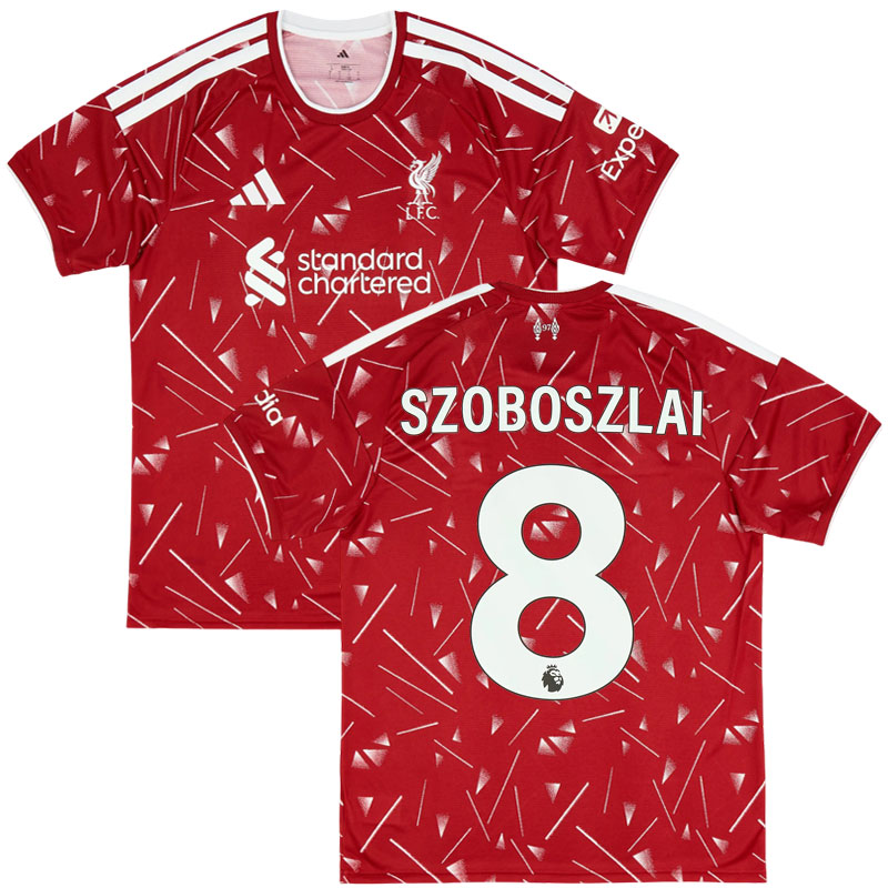 Liverpool domácí fotbalový dres 2026/27 se jménem Szoboszlai 8