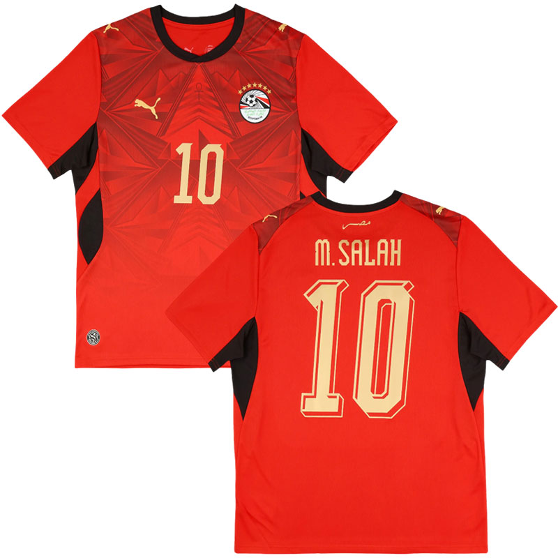 M.Salah 10 Egypt 2026/27 domácí dres - červený fotbalový dres