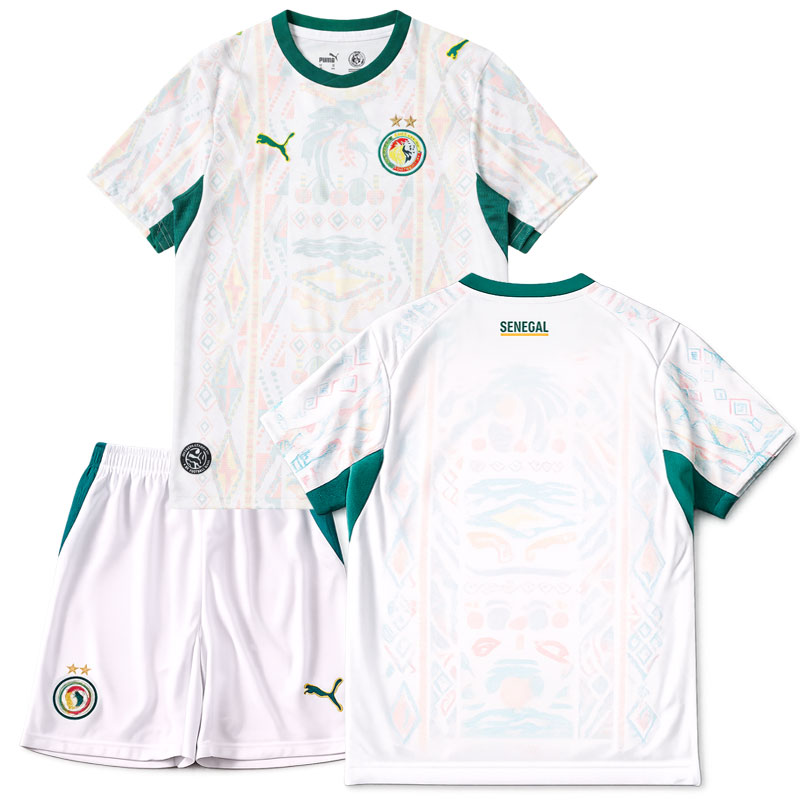 MS 2026 Senegal dětský dres – domácí sada s trenýrkami