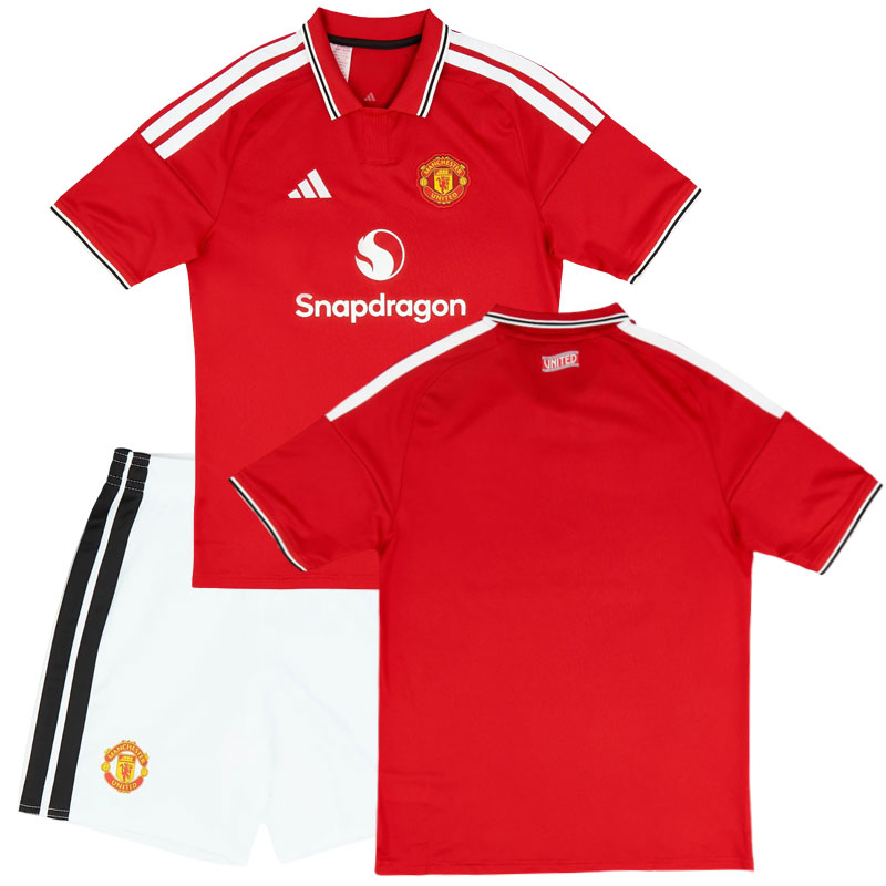 Dětský fotbalový dres Manchester United 2026/27 - domácí komplet