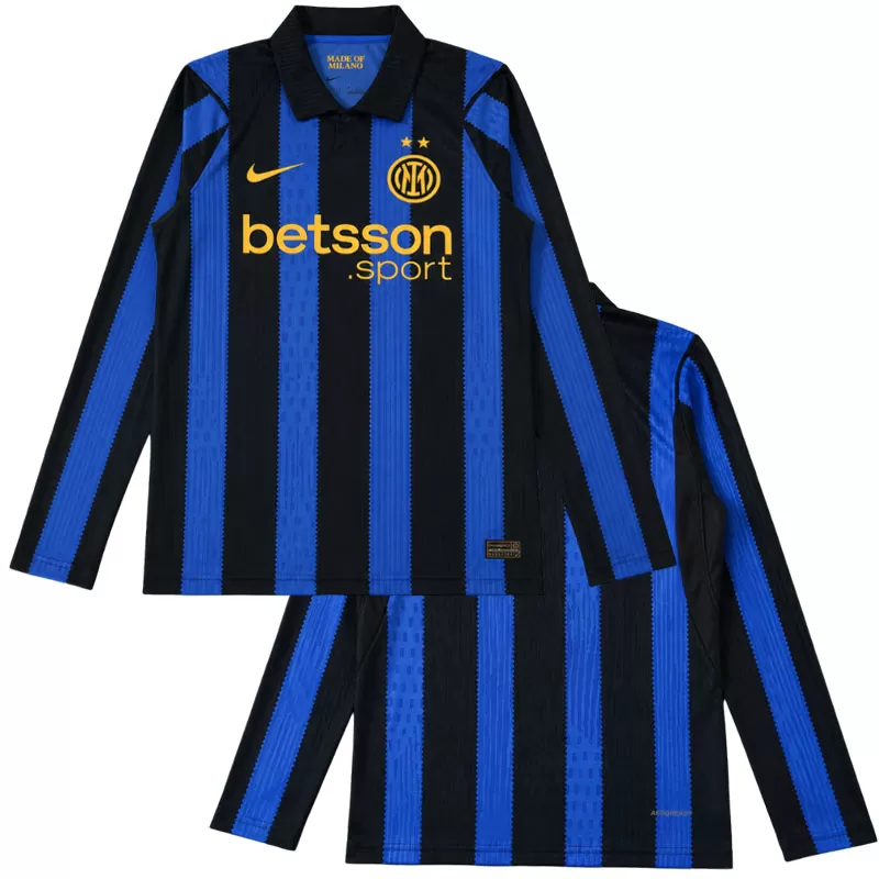 Inter Milán 26/27 domácí dres s dlouhým rukávem – pánský fotbalový dres
