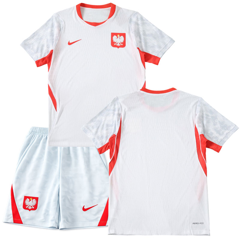 Polsko 2026/27 domácí dětský fotbalový dres - triko a kraťasy