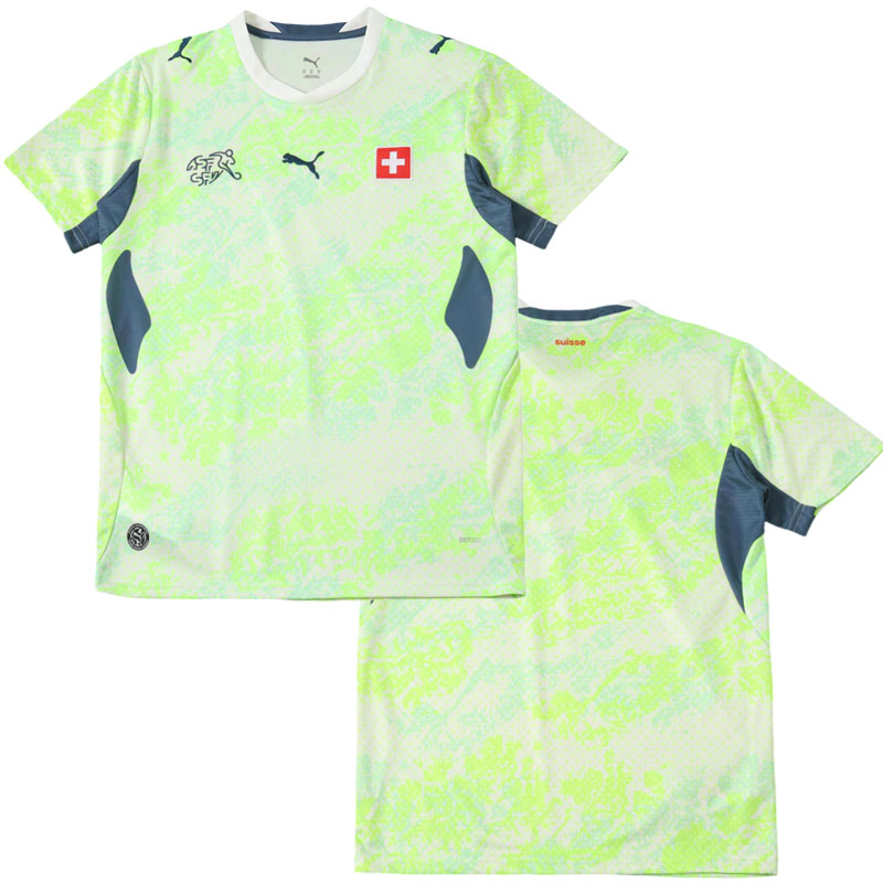 Švýcarsko venkovní dres MS 2026 - zelený pánský fotbalový dres