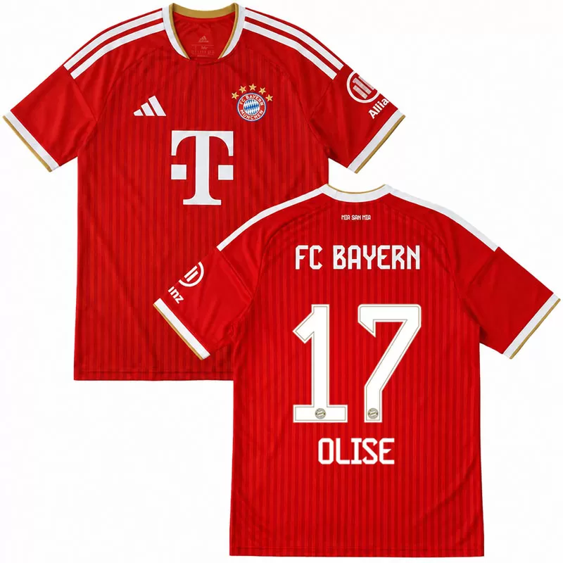 Bayern Mnichov 26/27 domácí fotbalový dres - Olise číslo 17 triko