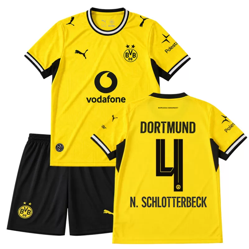 Borussia Dortmund 2026/27 dres pro děti - domácí sada s N. Schlotterbeck 4