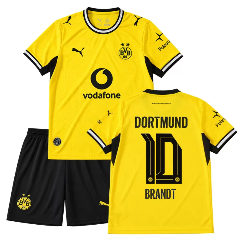 Borussia Dortmund dětský domácí dres 2026/27 s potiskem Brandt 10