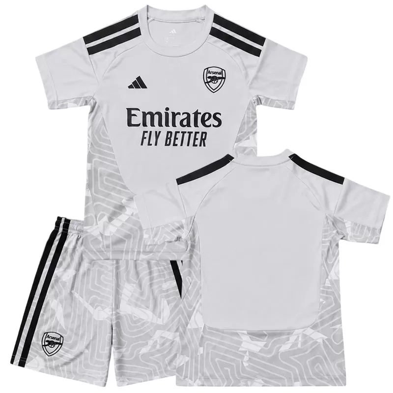 Dětský brankářský dres Arsenal 26/27 - šedý fotbalový dres pro děti