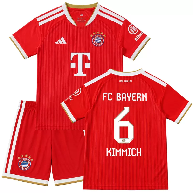 Dětský fotbalový dres Bayern Mnichov 2026/27 domácí sada Kimmich 6 - triko + šortky